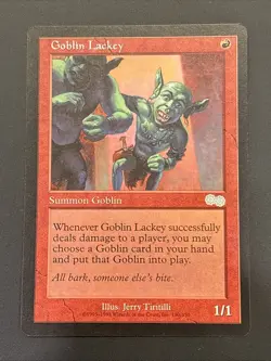 Goblin Lackey Urza's Saga NM UP Magic Mtg - Image 1