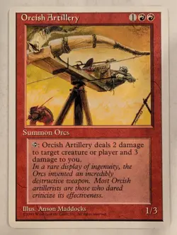 Orcish Artillery - Fourth 4th Edition Core Set - Magic the Gathering MTG Nice! - Image 1