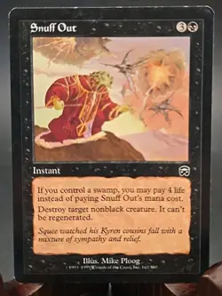 Snuff Out Mercadian Masques MTG Regular Moderately Played - Image 1