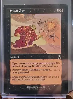 Snuff Out Mercadian Masques MTG Regular Moderately Played - Image 3