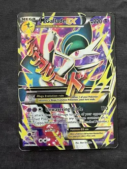 Pokemon TCG M Gallade EX Full Art Holo Rare Card 100/108 XY Roaring Skies HP - Image 1