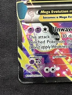 Pokemon TCG M Gallade EX Full Art Holo Rare Card 100/108 XY Roaring Skies HP - Image 3