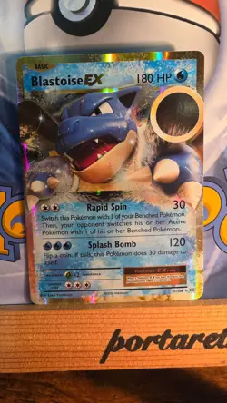 Pokemon Blastoise EX 21/108 XY Evolutions Ultra Holo TCG 2016 - Image 2