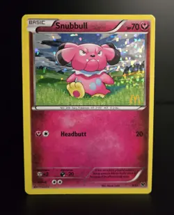 Pokemon TCG - SNUBBULL - 8/12 - HOLO - PROMO - MCDONALD'S COLLECTION (2014) - MP - Image 1