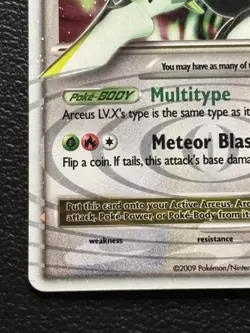Arceus LV. X DP56 - MP - Pokemon Diamond and Pearl Black Star Promo - Image 4
