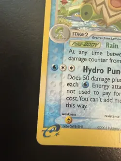 Pokemon TCG Ludicolo EX Sandstorm Holo Rare 7/100 LP- - Image 3