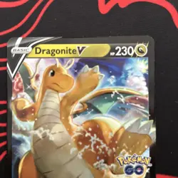 Dragonite V SWSH236 Black Star Promo Pokemon Go Stamp LP 2 - Image 2