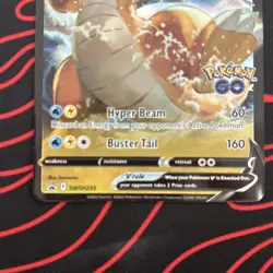 Dragonite V SWSH236 Black Star Promo Pokemon Go Stamp LP 2 - Image 3