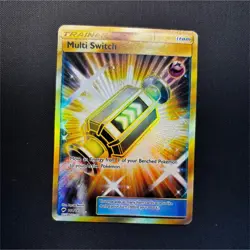 Pokemon Multi Switch 164/147 Secret Rare Full Art Foil Trainer SM Burning Shado… - Image 1