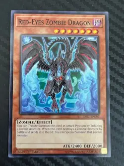Yugioh Red-Eyes Zombie Dragon SR07-EN005 1st Edition Common LP - Image 1