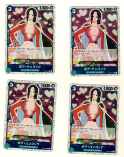 Set Of 4 Boa Hancock ST03-013 Jolly Rogers Premium Booster Foil Japanese Card - Image 3