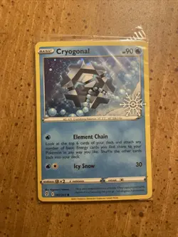 Cryogonal 043/203 Evolving Skies Holiday Calendar Snowflake Promo Sealed Card - Image 1