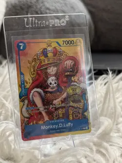 Monkey D Luffy P-043 Promo Card Game NM/M One Piece TCG English - Image 1