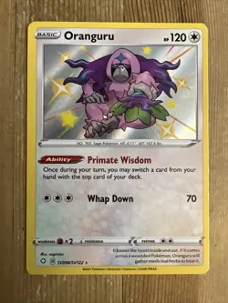 Oranguru - SV098/SV122 - Pokemon Shining Fates Sword Shield Shiny Rare Card NM - Image 1