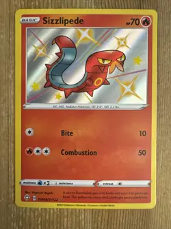 Sizzlipede - SV018/SV122 - Pokemon Shining Fates Sword Shield Shiny Rare Card NM - Image 1