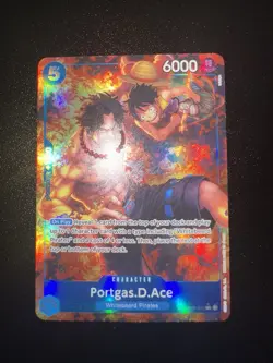 One Piece CCG Two Legends Portgas.D.Ace Parallel Card OP08-052 - Image 1