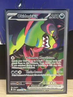 Pokemon TCG Okidogi EX Shrouded Fable Special Illustration Rare Card 090/064 - Image 1