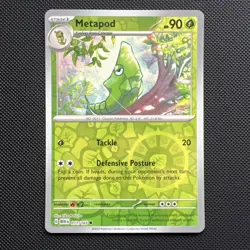 Pokemon TCG Card Metapod 011/165 Reverse Holo In Near Mint Condition - Image 1
