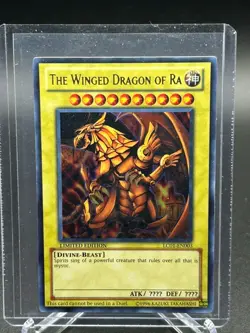 Yugioh TCG Egyptian God Card Set Obelisk, Slifer, Winged Dragon of Ra NM - Image 2