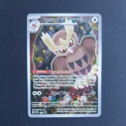 Pokemon Noctowl TCG SVP141 Stellar Crown Black Star Promo Card - Image 1