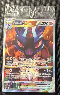 Lucario VSTAR SWSH291 SWSH: Sword & Shield Promo Cards Holo SEALED - Image 3