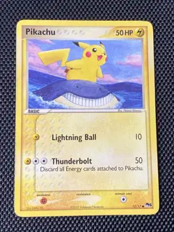 Pikachu Pop Series 5 12/17 Common Non-Holo Promo Card - Image 1