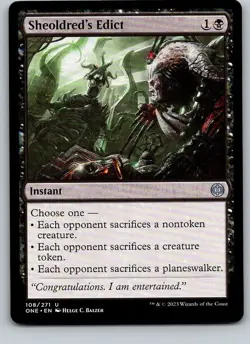 Sheoldred’s Edict* | Phyrexia: All Will Be One ONE 108 | NM | MTG - Image 1