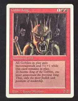 Goblin King Revised Edition Regular LP MTG Magic The Gathering Ships FAST - Image 1