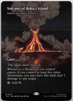MTG Volcano of Roku's Island - Valakut, the Molten Pinnacle Normal NM Magic 61 - Image 1