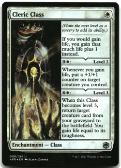 MTG Cleric Class FOIL U Adventures in the Forgotten Realms 6 HP - Image 1