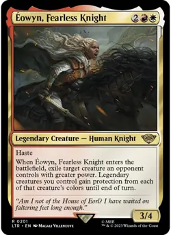 Eowyn, Fearless Knight (Foil) 201 MTG NM - ltr - Image 1