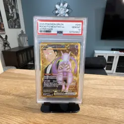 Pokemon Team Rocket's Mewtwo ex Hyper Rare Holo PSA 10 Sv10 240/182 - Image 1