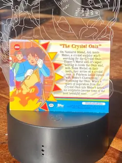 The Crystal Onix OR4 Pokemon 2000 Topps TV Episode Orange Islands Blue Logo - Image 2