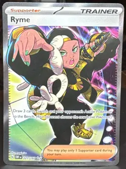 Pokemon Ryme 221/197 SV03 Obsidian Flames Trainer Ultra Rare (Full Art) Holo - Image 1