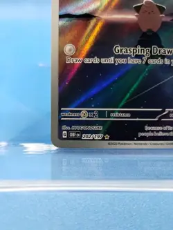 Pokemon TCG Cleffa Full Art Holo Card Obsidian Flames Illustration Rare 202/197 - Image 4