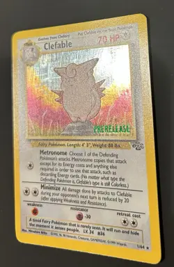 Clefable Prerelease Stamped 1/64 WOTC Promo Holo Pokemon - Image 2