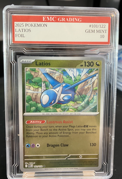 LATIOS 2025 FOIL #101/122 Pokemon Card GRADED 10 TCG CCG - Image 1