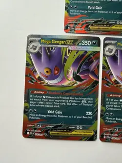 Pokemon Phantasmal Flames Mega Gengar EX 056/094 Near Mint Lot Of 3 - Image 3