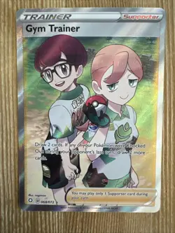 Gym Trainer (Full Art) 068/072 Shining Fates Holo Pokemon NM - Image 1