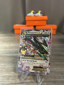Pokemon - M Rayquaza EX 76/108 Celebrations: Classic Collection Holo NEAR MINT - Image 1