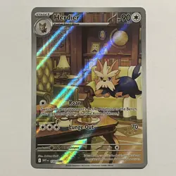 Pokemon TCG - Herdier 155/086 Illustration Rare - White Flare - Image 1