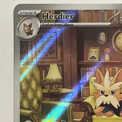 Pokemon TCG - Herdier 155/086 Illustration Rare - White Flare - Image 2