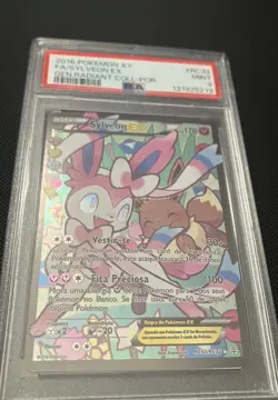 2016 POKEMON XY GENERATIONS RADIANT COLLECTION RC32 SYLVEON EX PSA 9 PORTUGUESE - Image 2