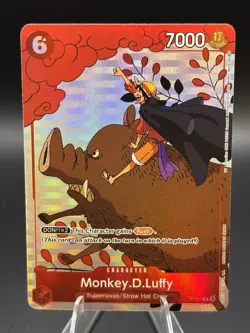 Monkey D. Luffy Holo Alt Art Rare One Piece TCG Gift Collection 2023 P-001 NM/M - Image 1