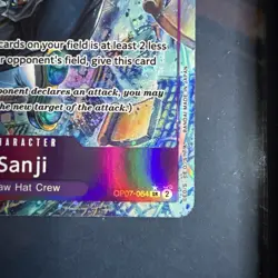 One Piece Sanji OP07-064 SR Alt Art English CCG TCG 500 Years in the Future - Image 3