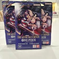 Bandai Namco One Piece Card Game Azure Sea's Seven 12-Card Booster English (3) - Image 1