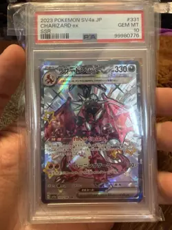 PSA 10 Charizard ex 331/190 SV4a Shiny Treasure SSR Japanese Pokemon Card - Image 1