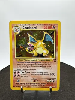 Pokemon Charizard 2nd Edition Holo Card 4/130 Base Set 2 - Image 1