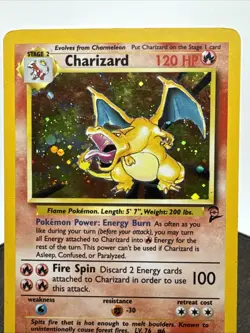 Pokemon Charizard 2nd Edition Holo Card 4/130 Base Set 2 - Image 3