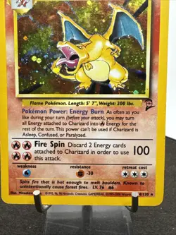 Pokemon Charizard 2nd Edition Holo Card 4/130 Base Set 2 - Image 4